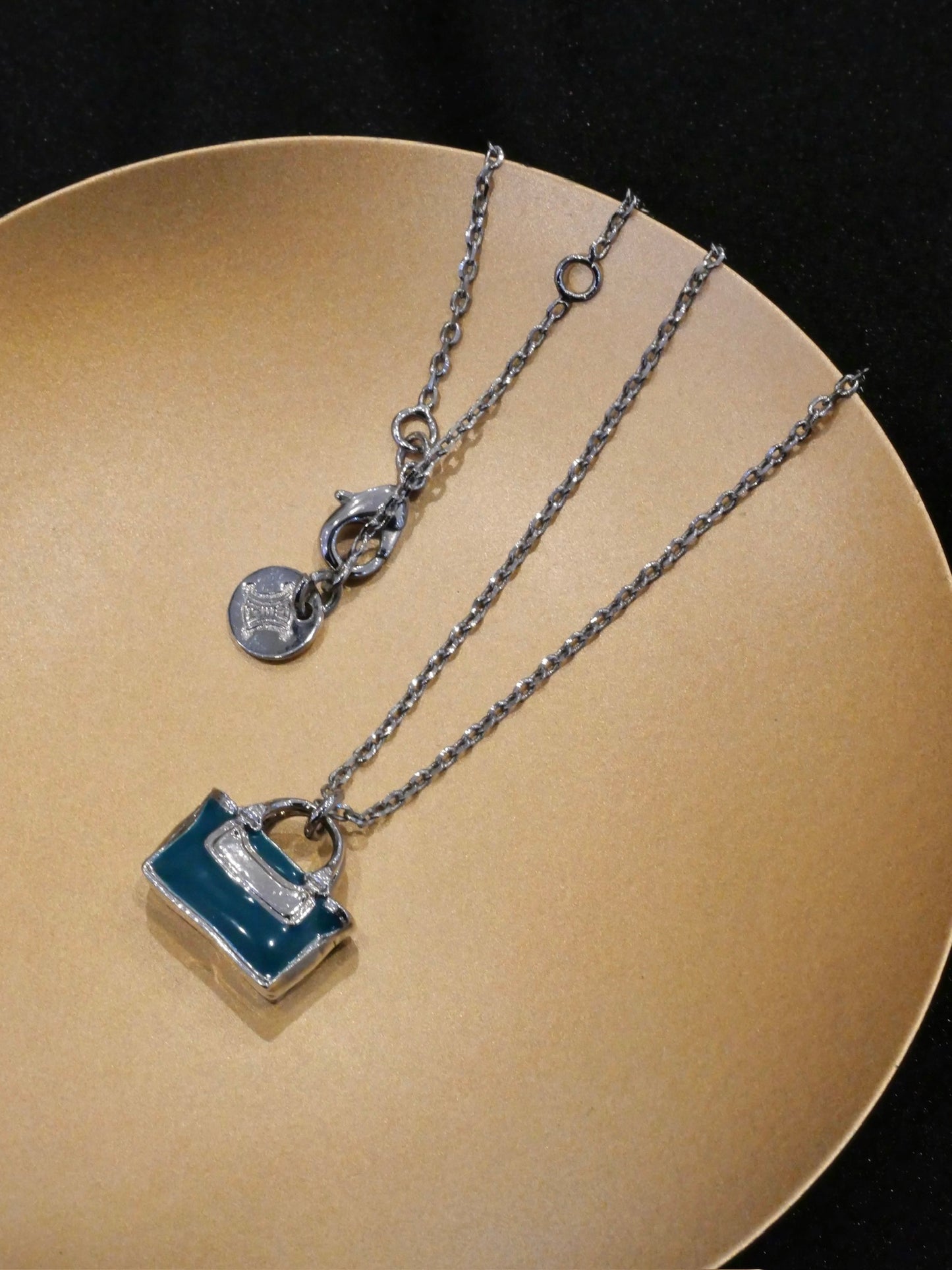 Vintage Celine Mini Handbag Pendant Necklace