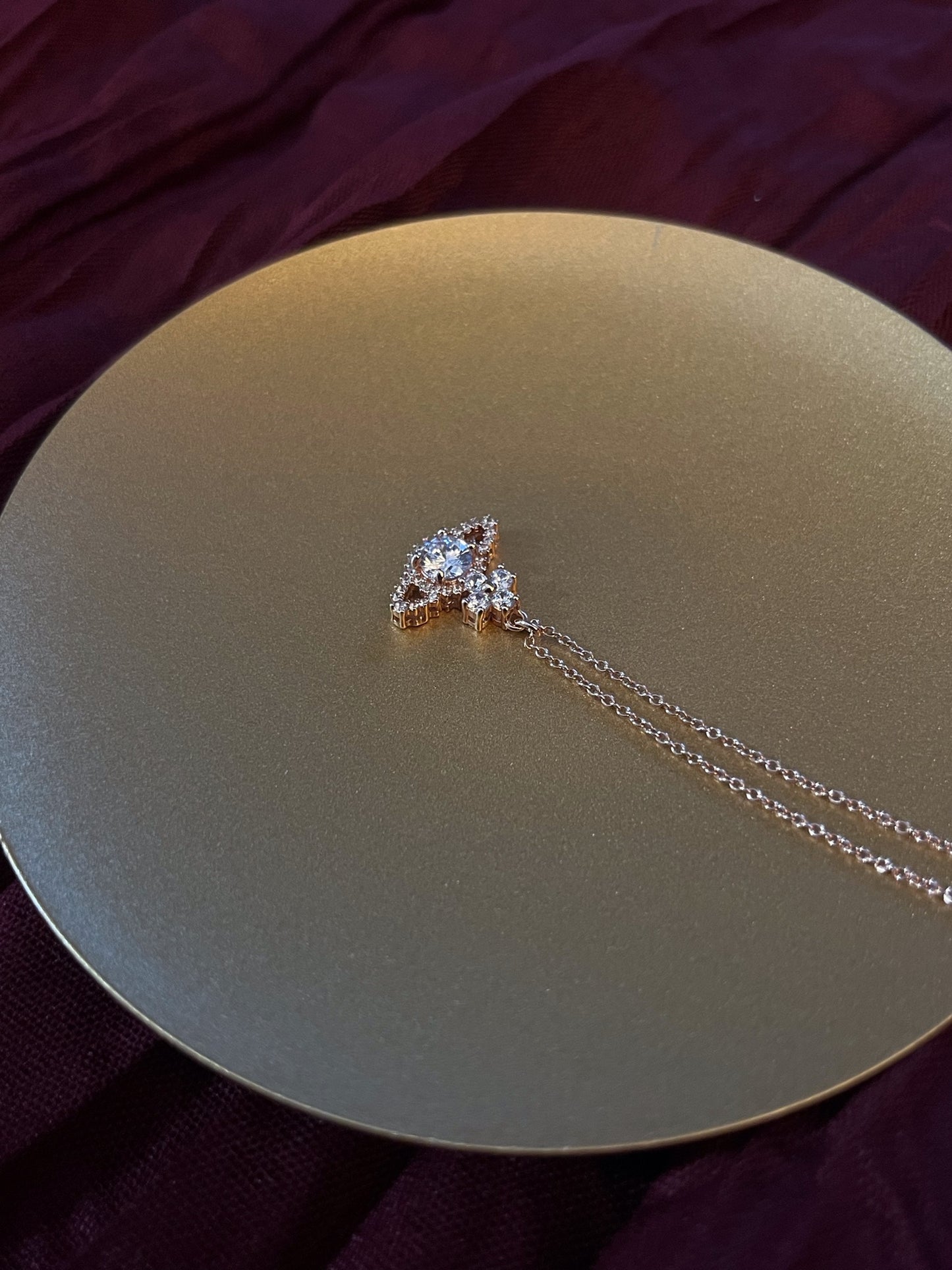 Vintage Vivienne Westwood Rose Gold-Tone Pavé Orb Necklace