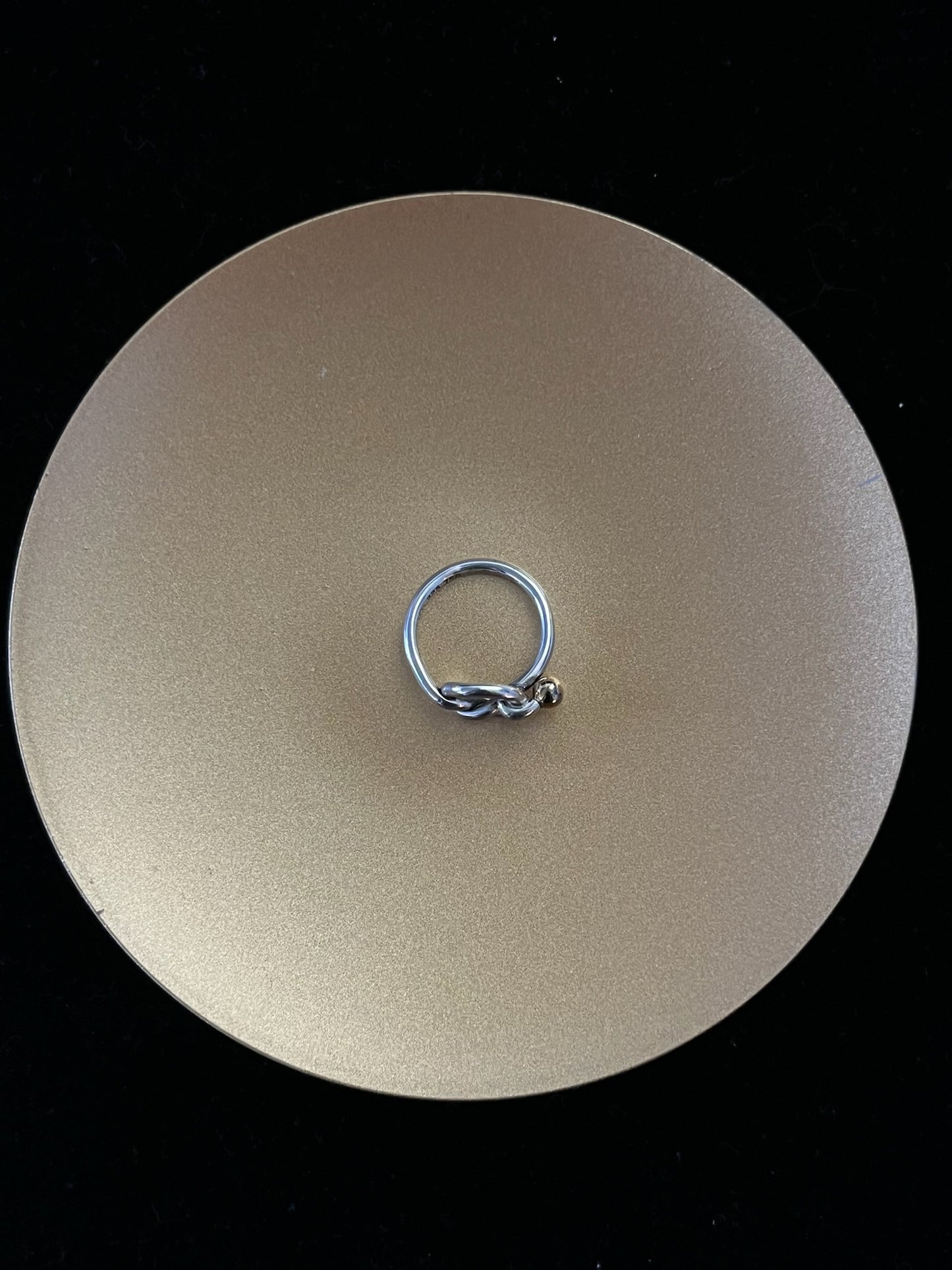Tiffany Knot 925 Silver & 18K Gold Ring