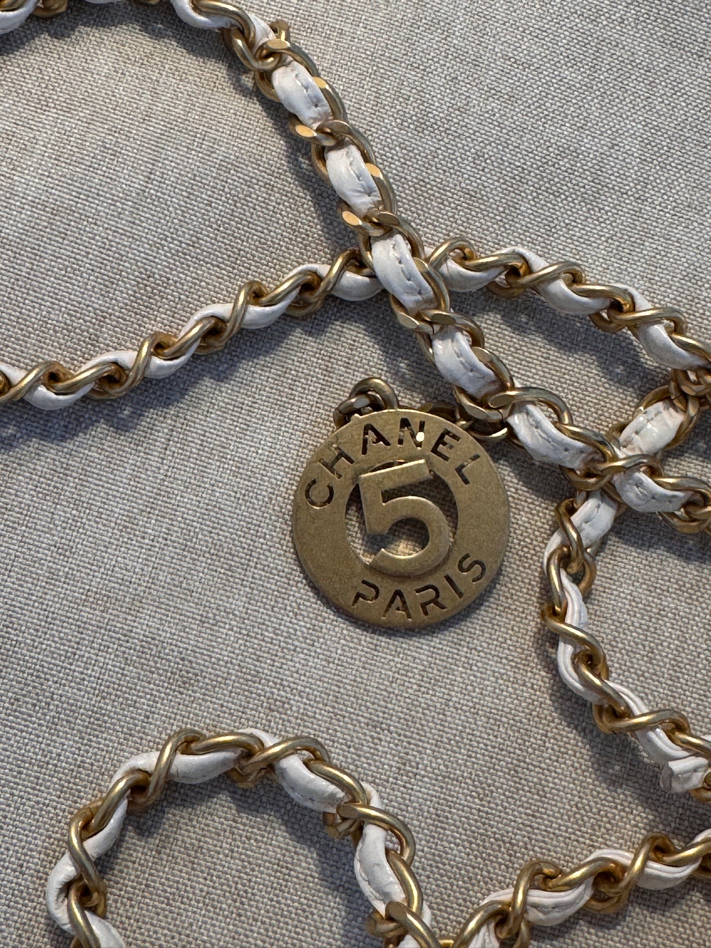 Chanel 2024 White Quilted Small Shoulder Bag with Chain