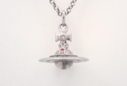Vintage Vivienne Westwood Gunmetal Orb Pendant Necklace