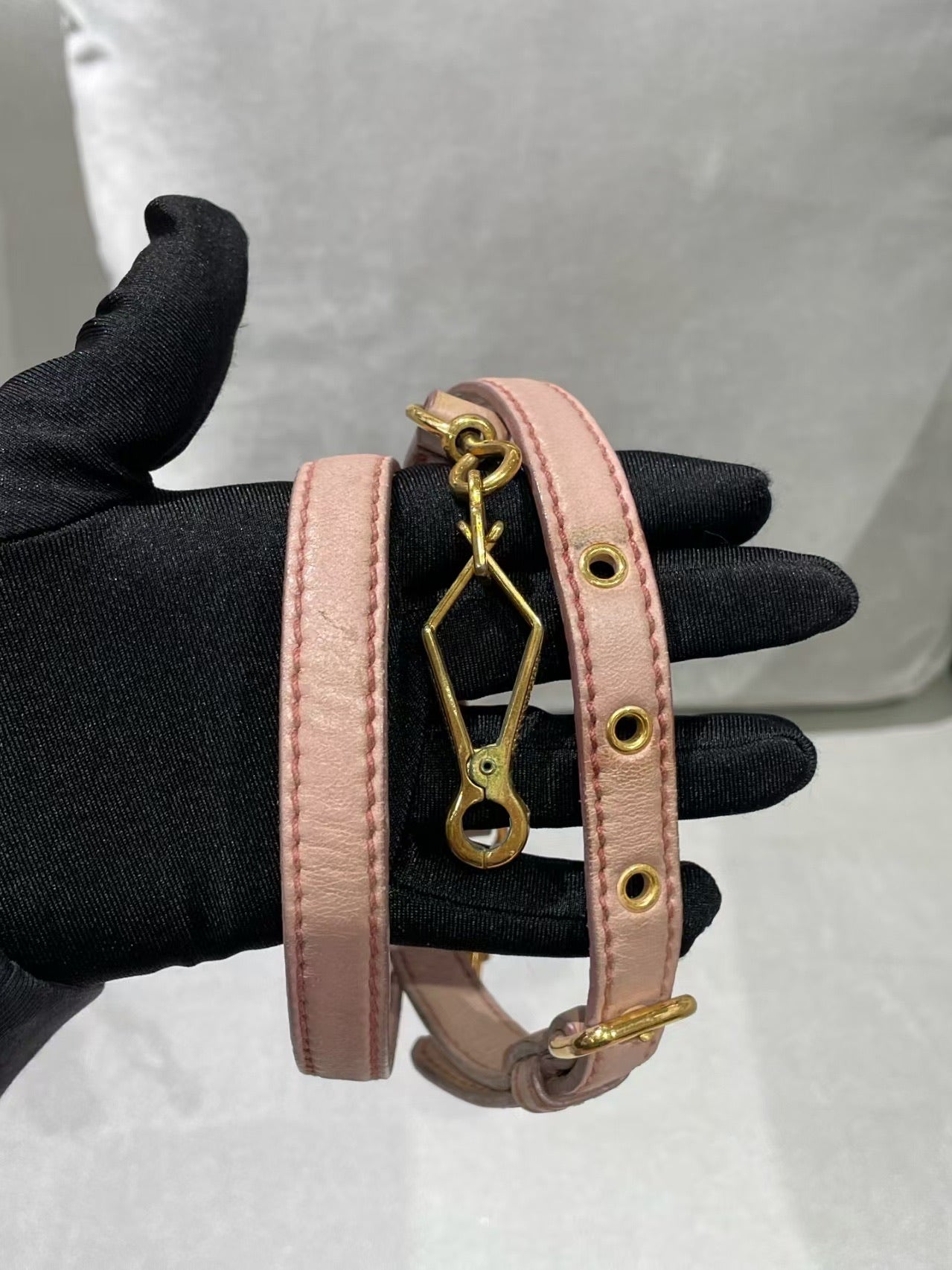 Miu Miu Vitello Lux Bow Satchel – Pink