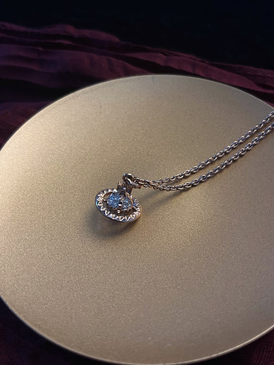 Vintage Vivienne Westwood Gold & Silver-Tone Pavé Mini Orb Necklace