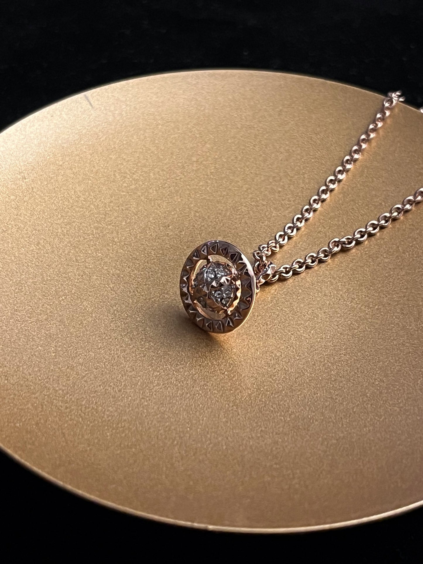 Vintage Vivienne Westwood Rose Gold Orb Pendant Necklace