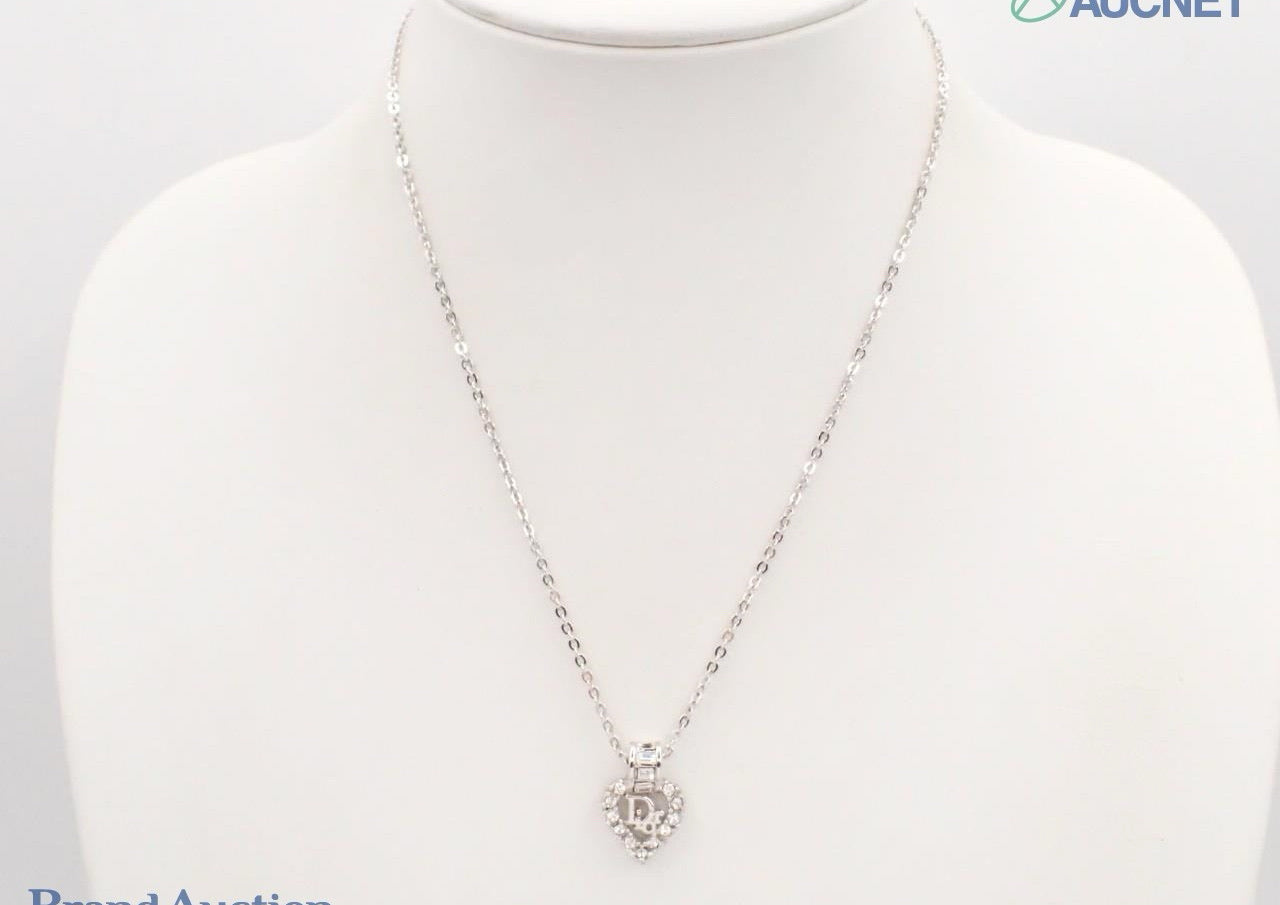 Vintage Dior “Heartlight” Crystal Pendant Necklace