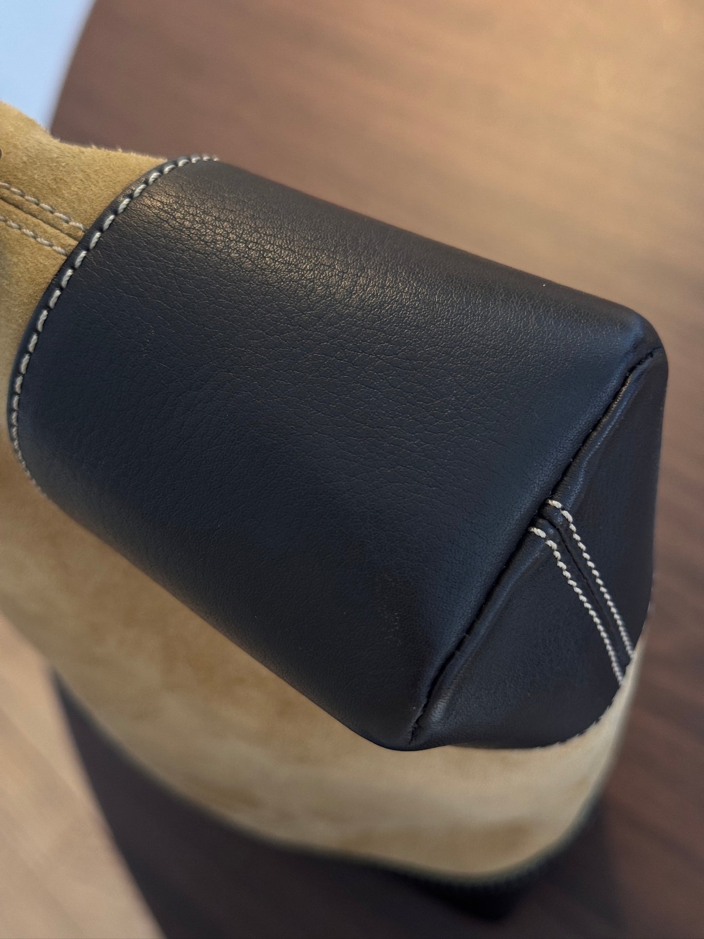 Loewe Vintage Suede & Leather Shoulder Bag