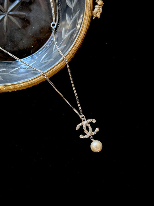 Chanel 2014 CC and Pearl Necklace