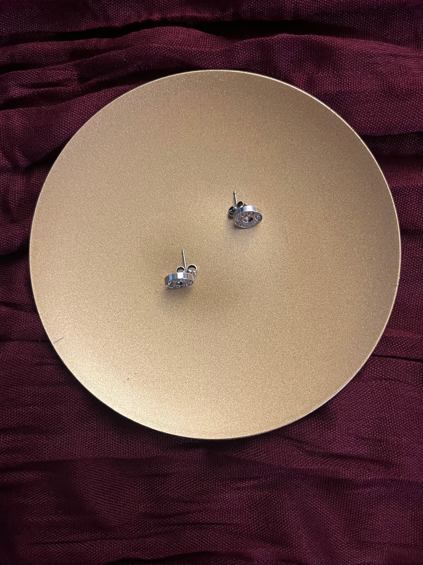 Tiffany & Co. 1837™ Round Tag 925 Sterling Silver Stud Earrings