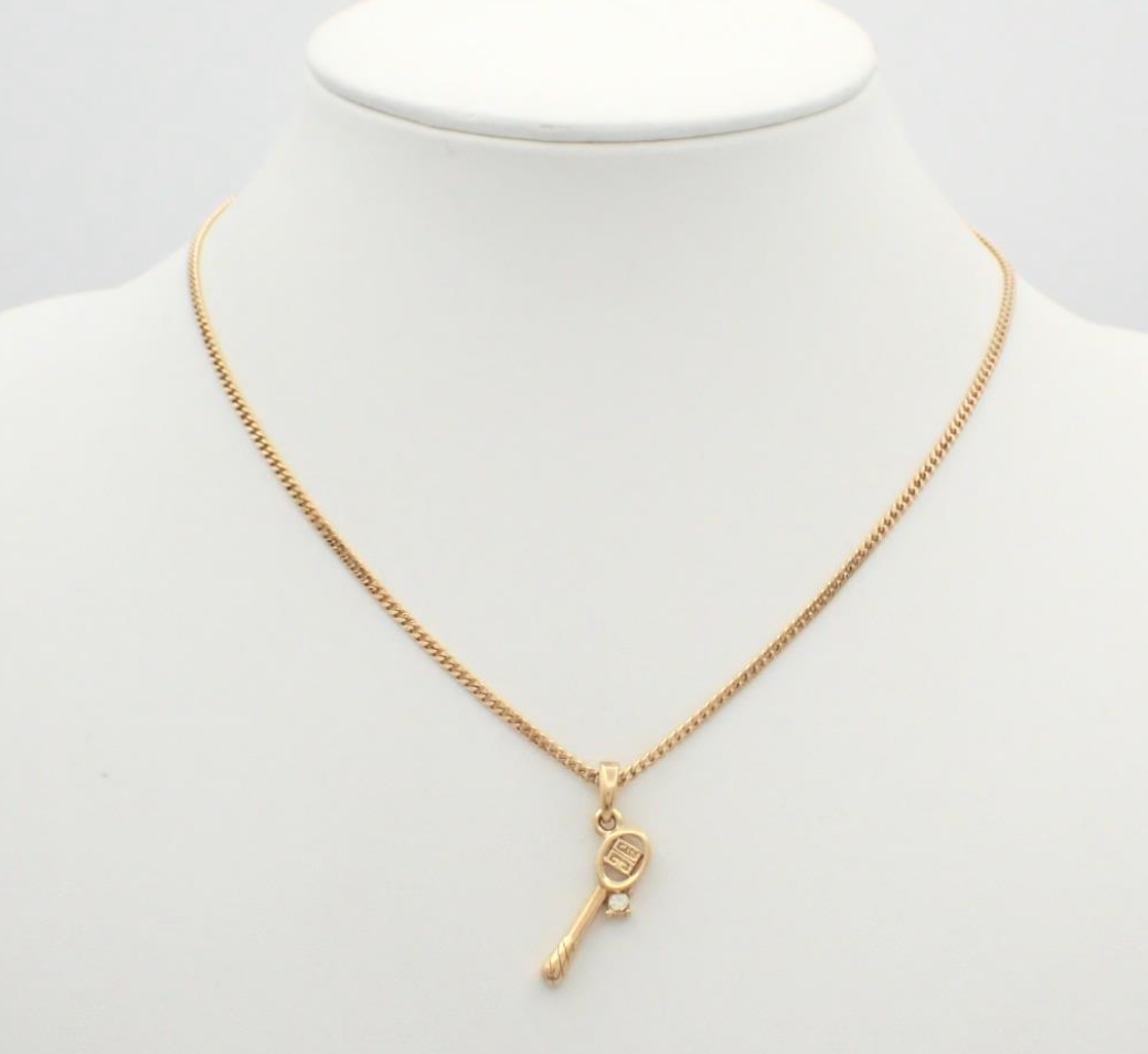 Vintage Givenchy “Golden tennis” Vintage Pendant Necklace