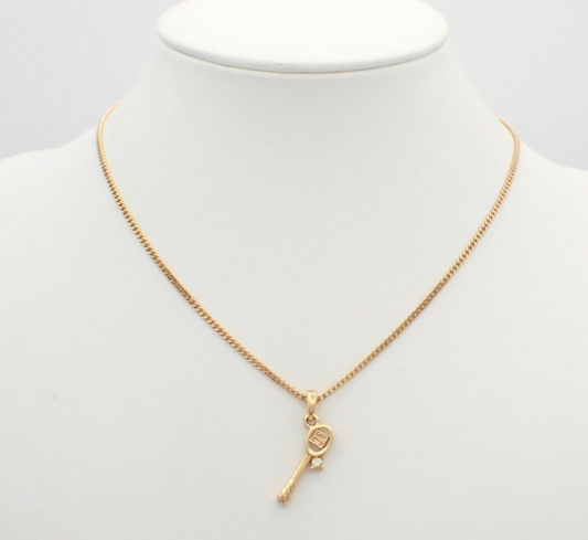 Vintage Givenchy “Golden tennis” Vintage Pendant Necklace