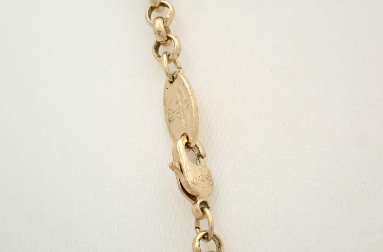 HOLD* Vivienne Westwood "Golden Cosmos" Multi-Stone Large Orb Pendant Necklace