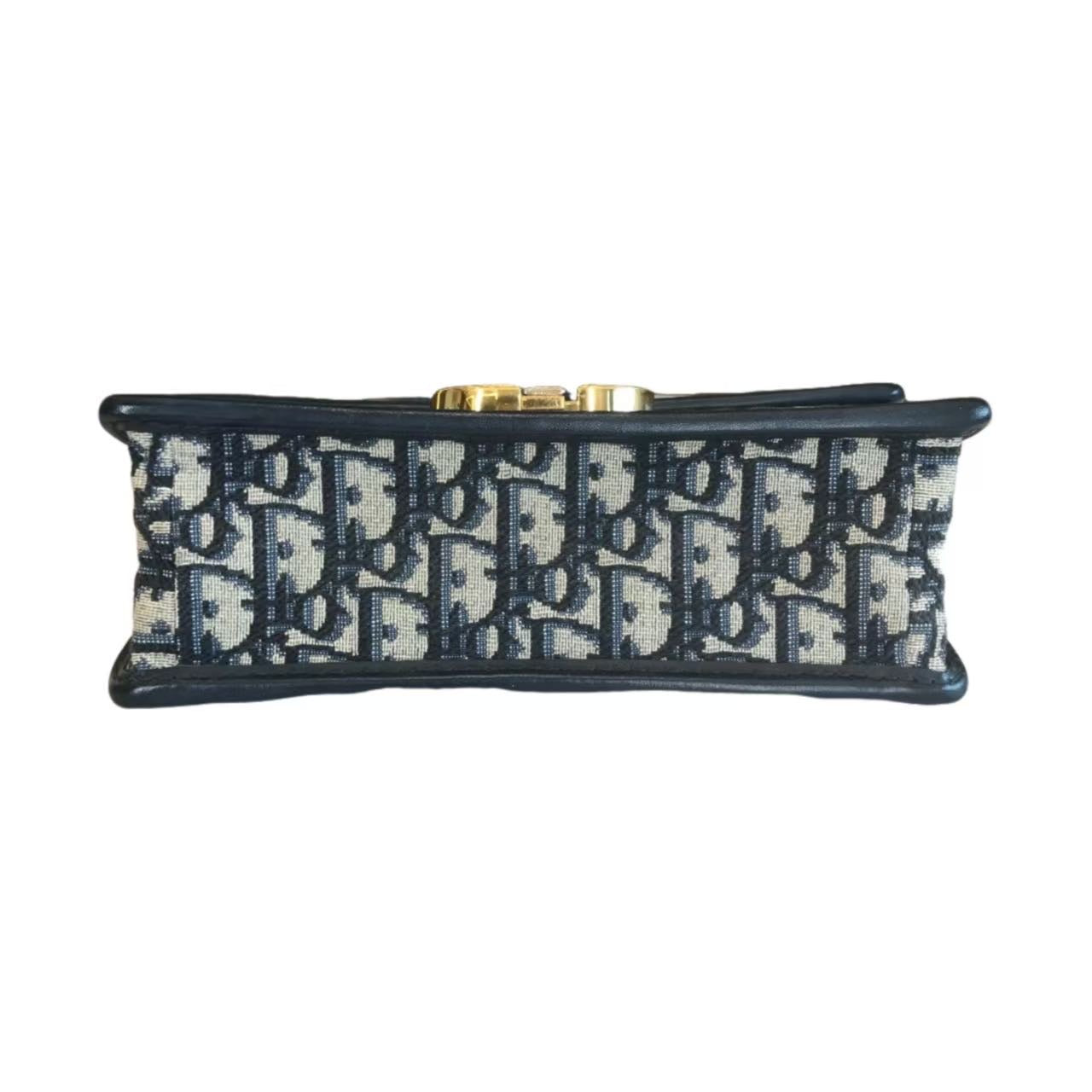 Dior 30 Montaigne Vintage Oblique Canvas Chain Shoulder Bag (Small)
