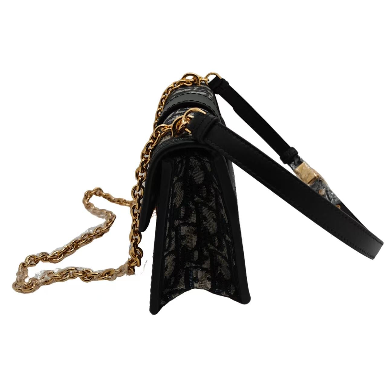 Dior 30 Montaigne Vintage Oblique Canvas Chain Shoulder Bag (Small)