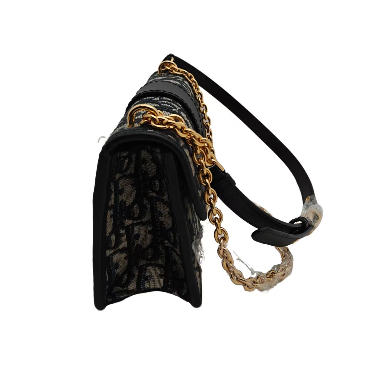 Dior 30 Montaigne Vintage Oblique Canvas Chain Shoulder Bag (Small)