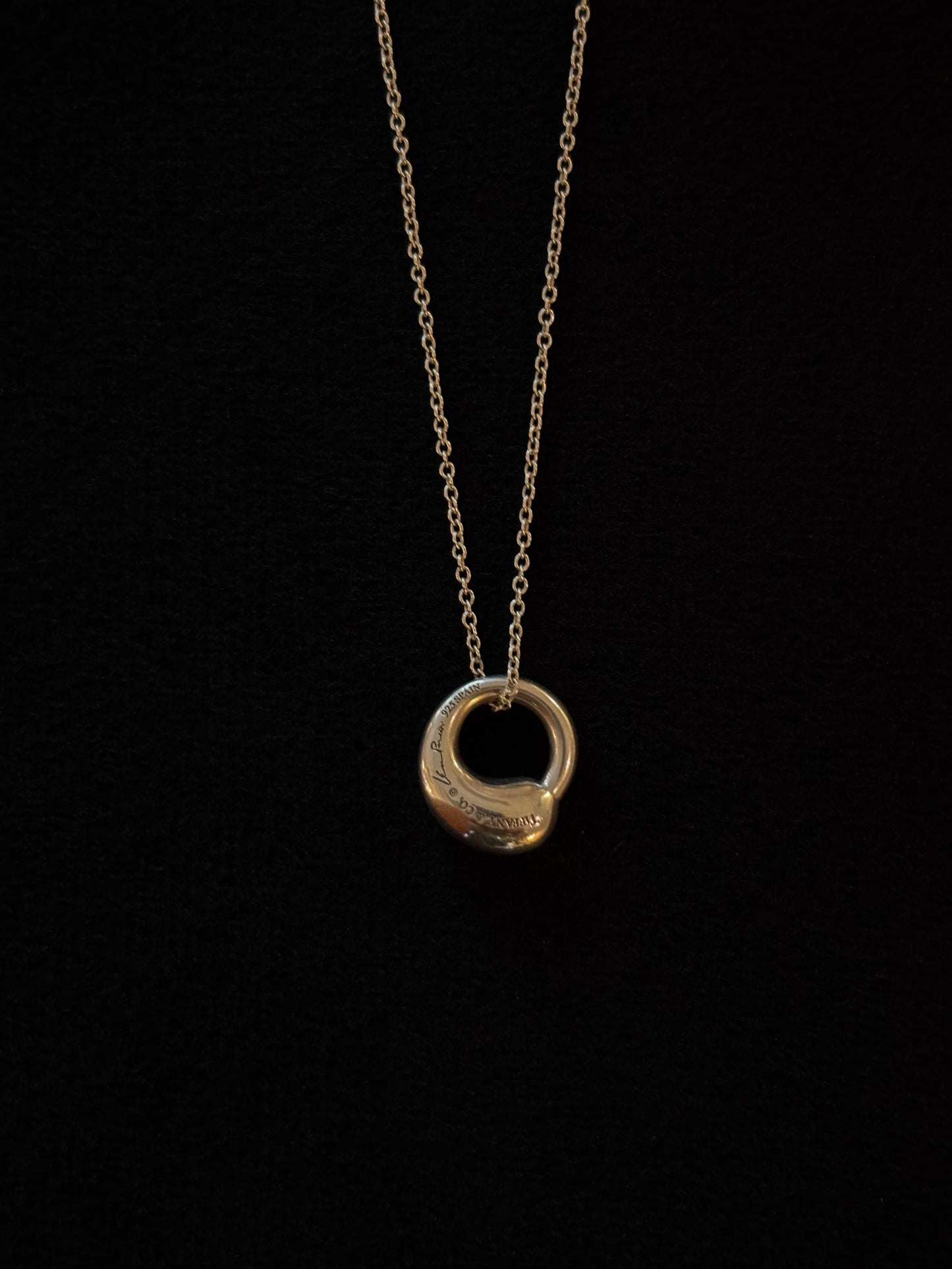 Tiffany & Co. Vintage Elsa Peretti Eternal Circle Pendant Necklace