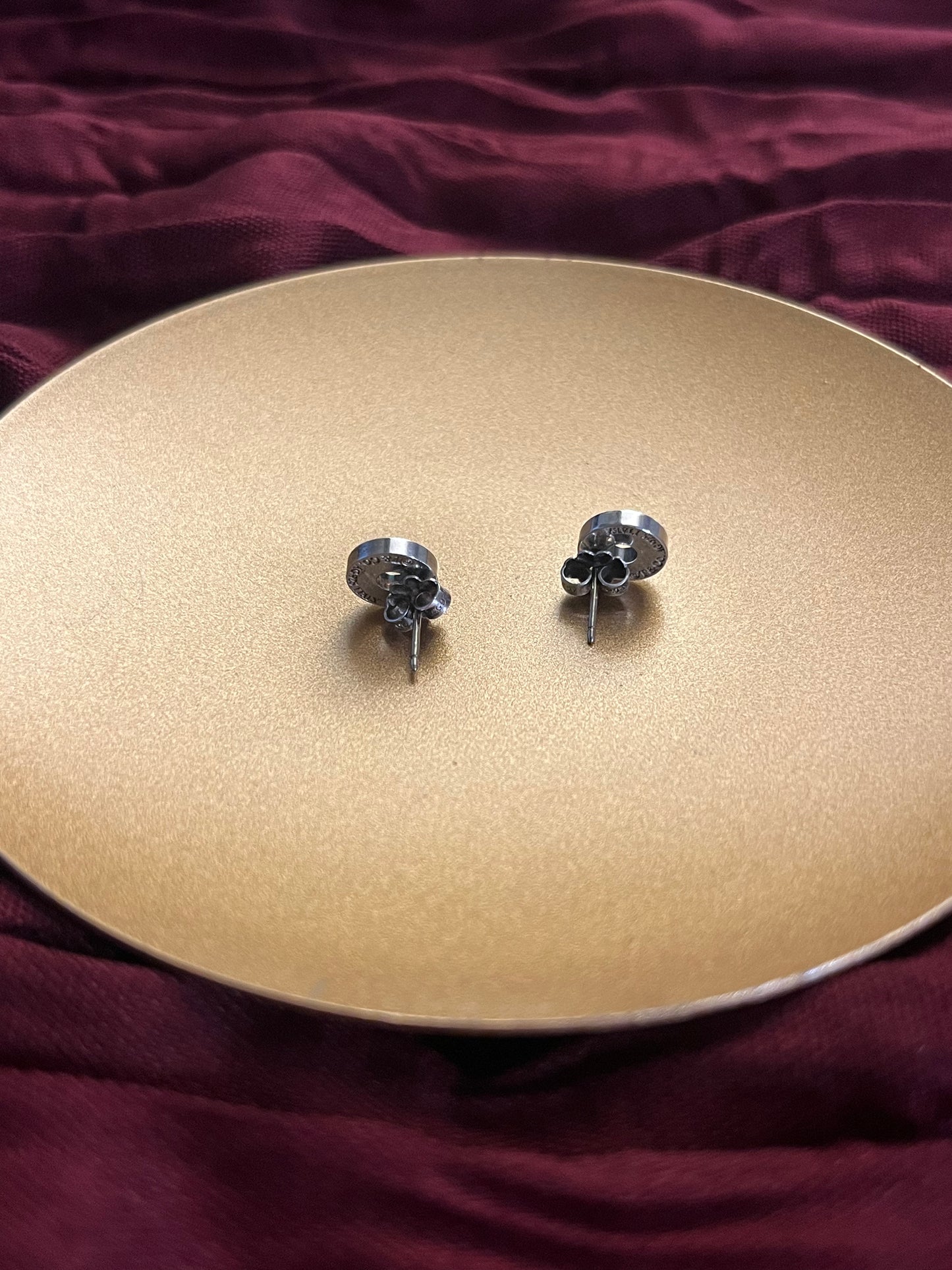 Tiffany & Co. 1837™ Round Tag 925 Sterling Silver Stud Earrings