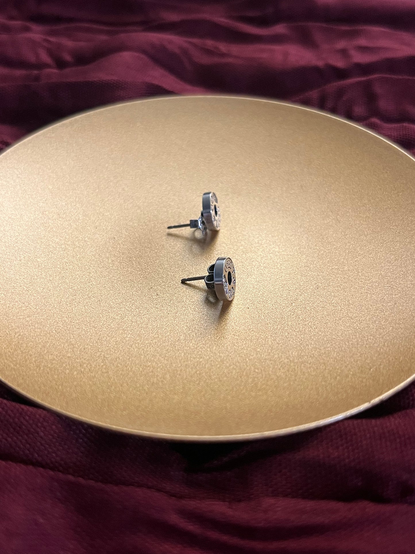 Tiffany & Co. 1837™ Round Tag 925 Sterling Silver Stud Earrings