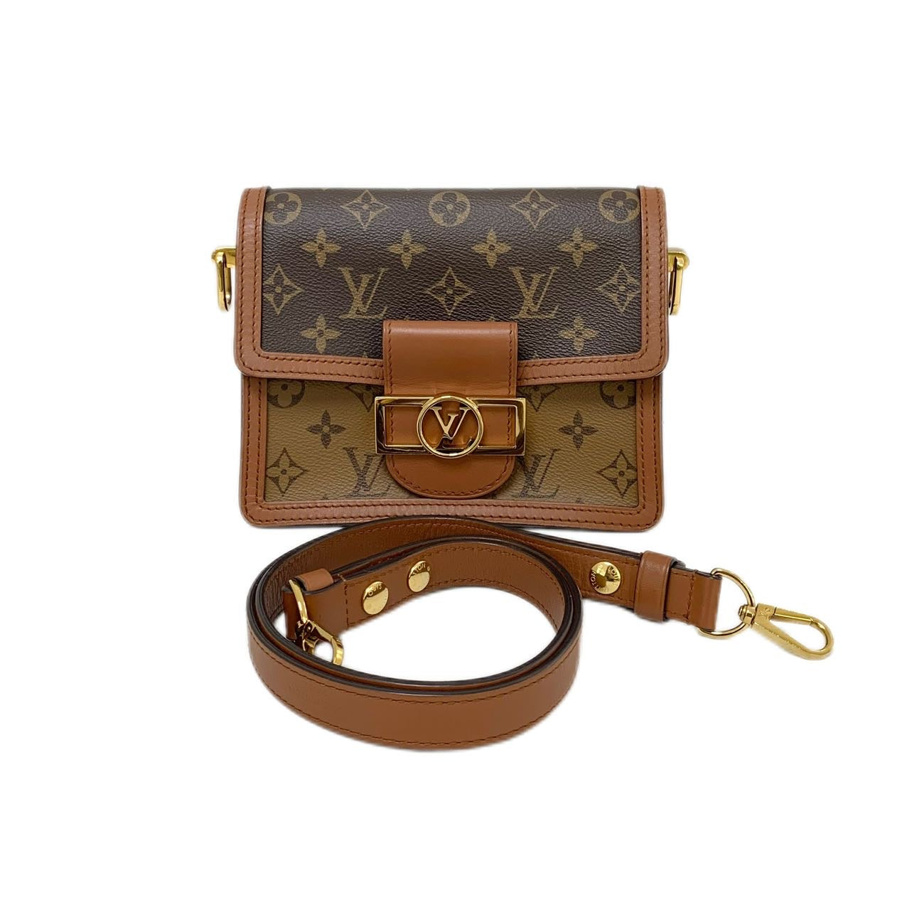 Louis Vuitton Dauphine Mini Monogram Canvas Shoulder Bag