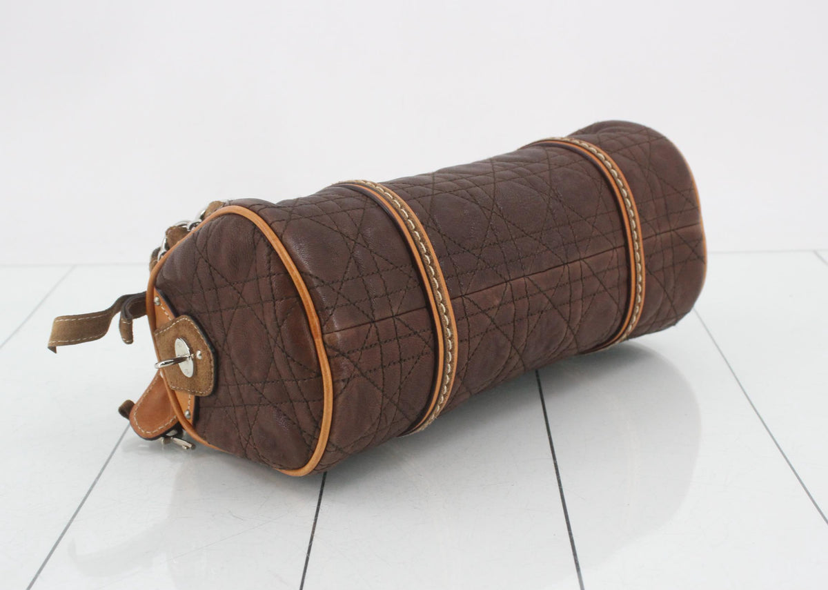 Dior Vintage Brown Heart Satchel Bag