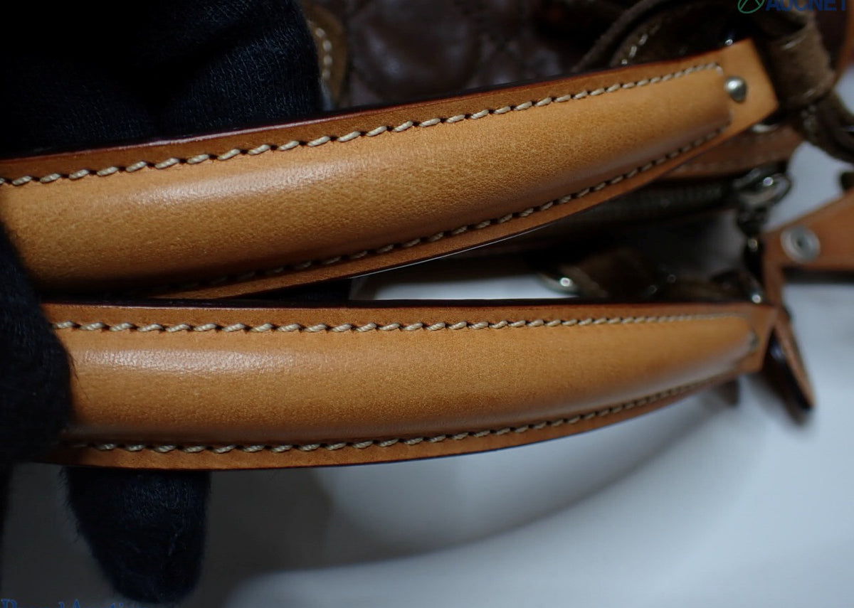 Dior Vintage Brown Heart Satchel Bag