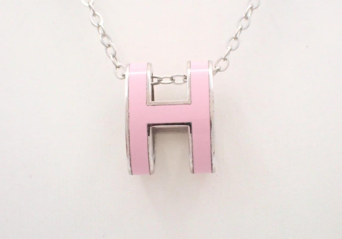 Hermes Pink and Silver Large Pop Necklace