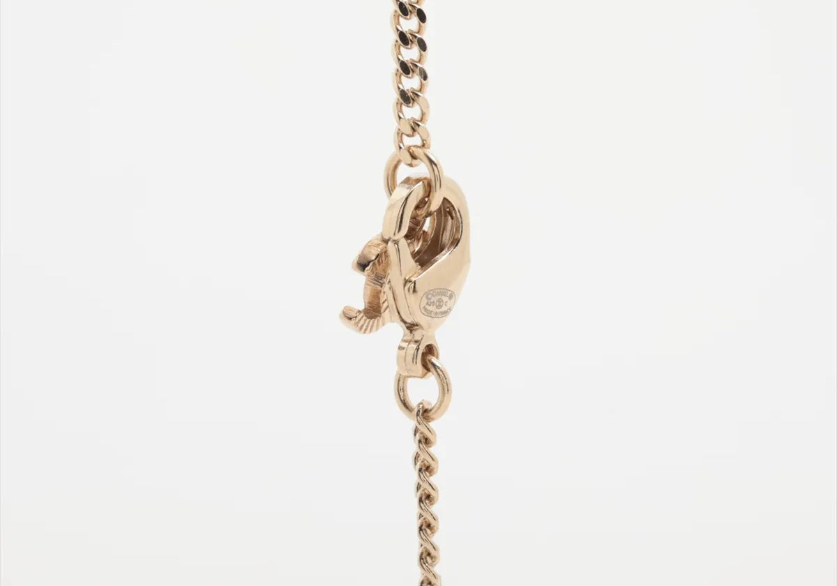 Chanel 2020 Pearls and Gold Long Necklace