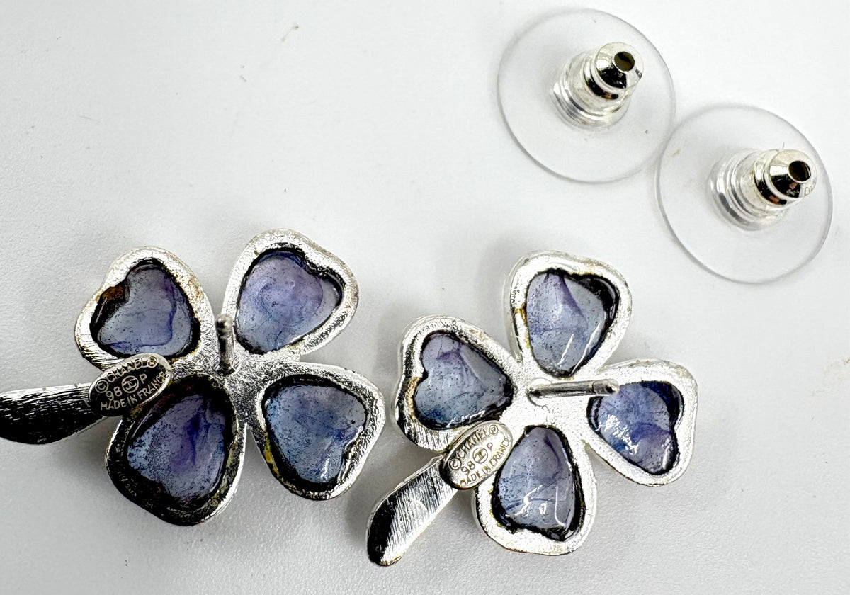 Chanel 1995 Silver Earrings (Rare Piece)