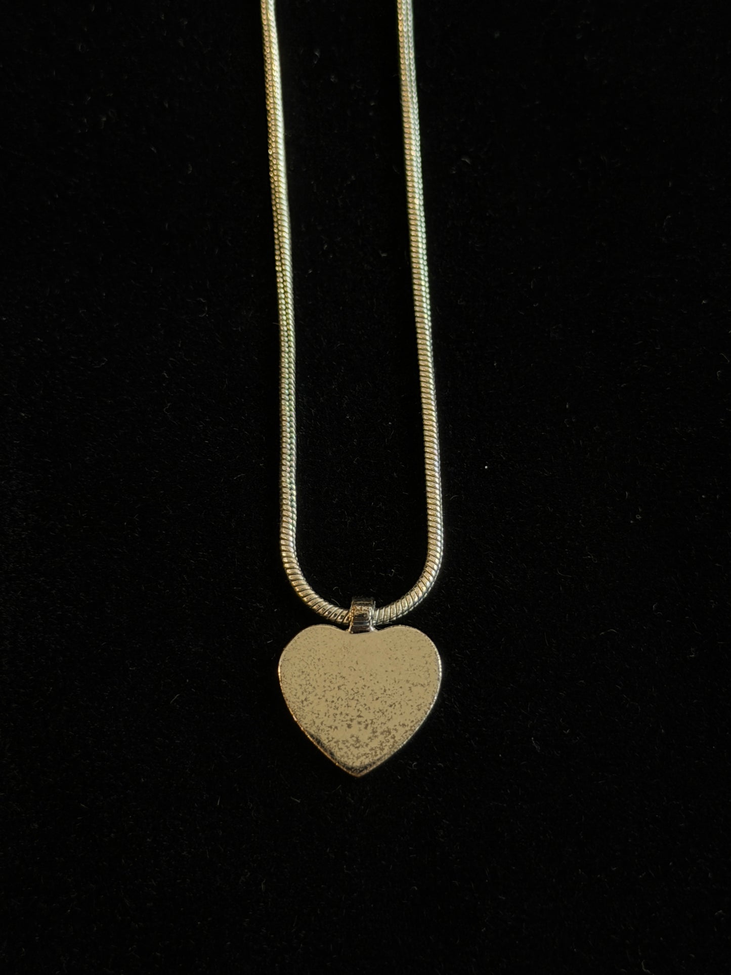 Vintage Dior Crystal Pavé Heart Logo Necklace