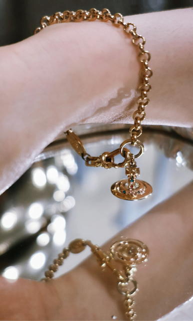 Vivienne Westwood Gold-Tone Orb Charm Bracelet