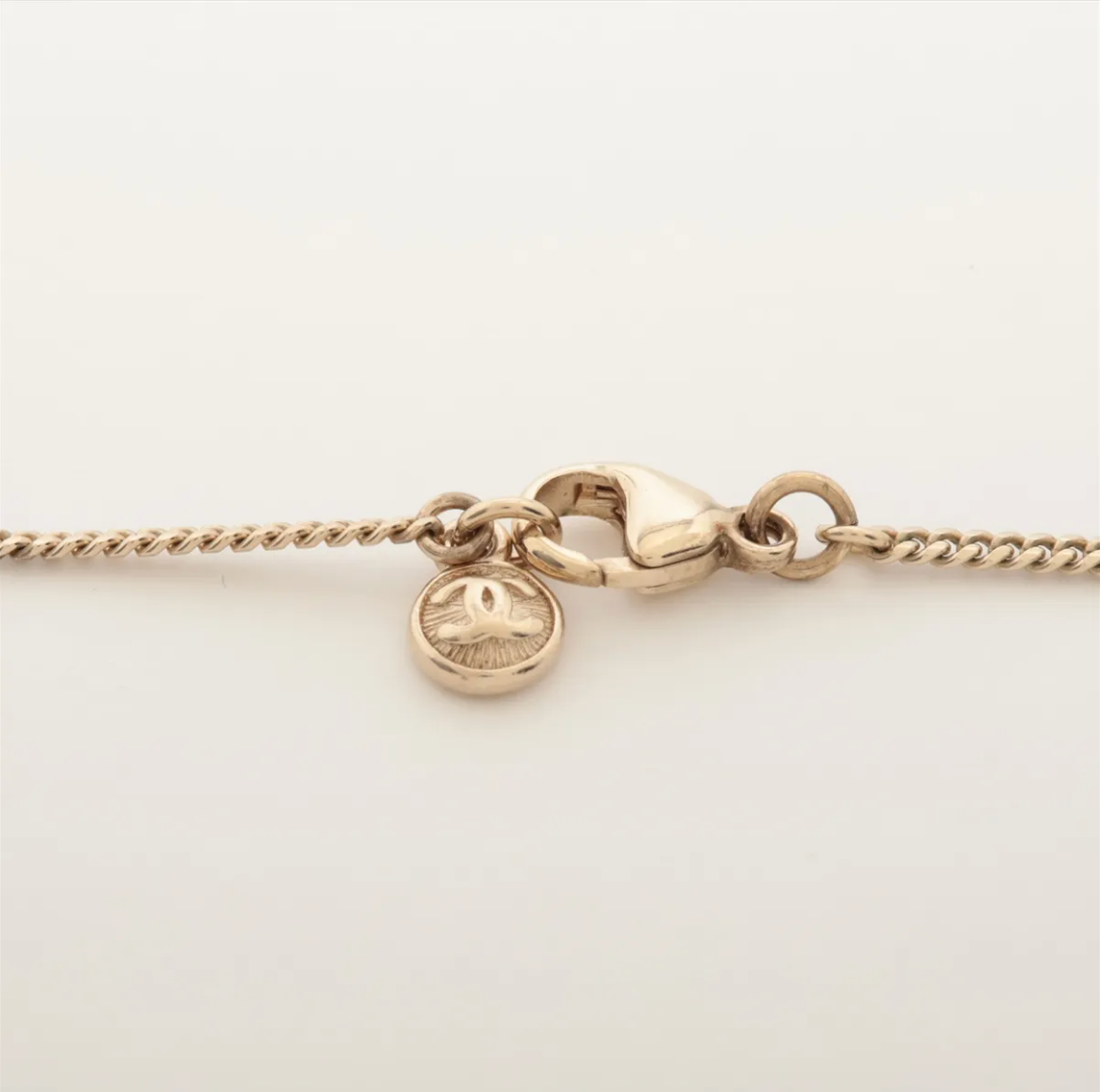 Chanel 2013 Pearl Bow & CC Charm Necklace