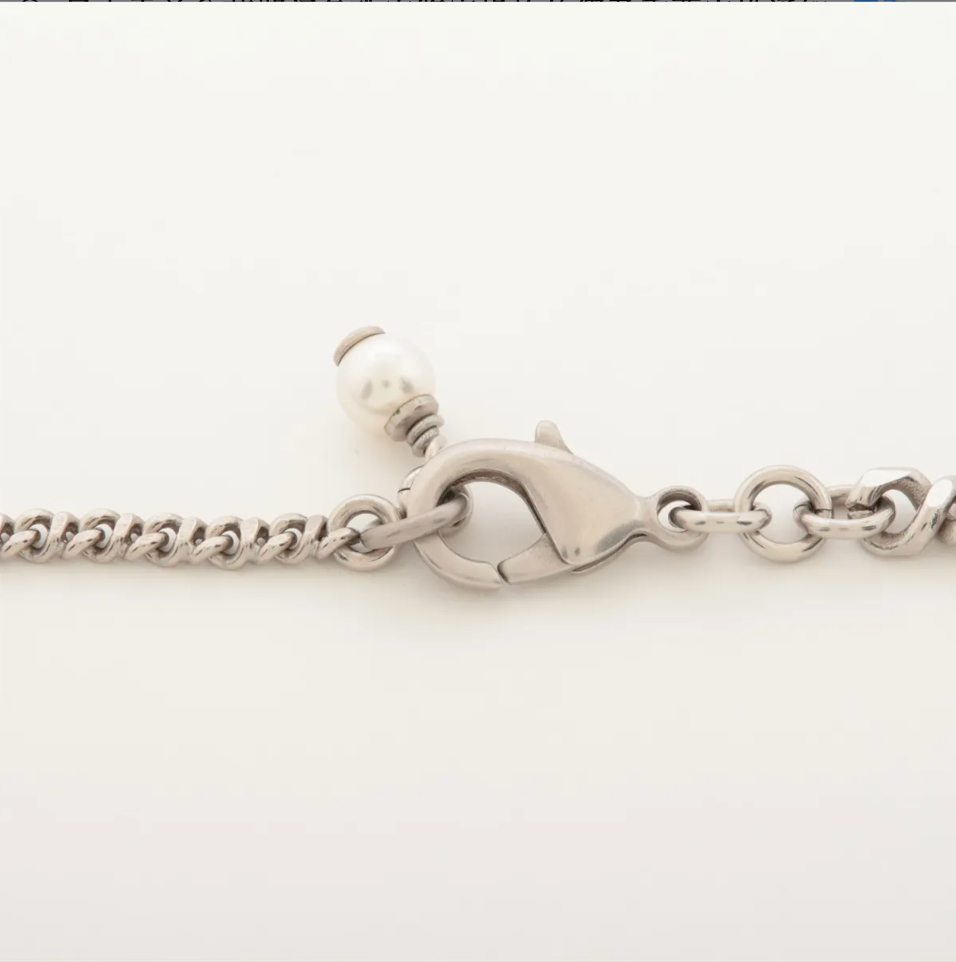 Chanel 2020 Crystal CC & Pearl Drop Necklace