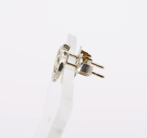 Tiffany & Co. Vintage Sterling Silver Apple Stud Earrings
