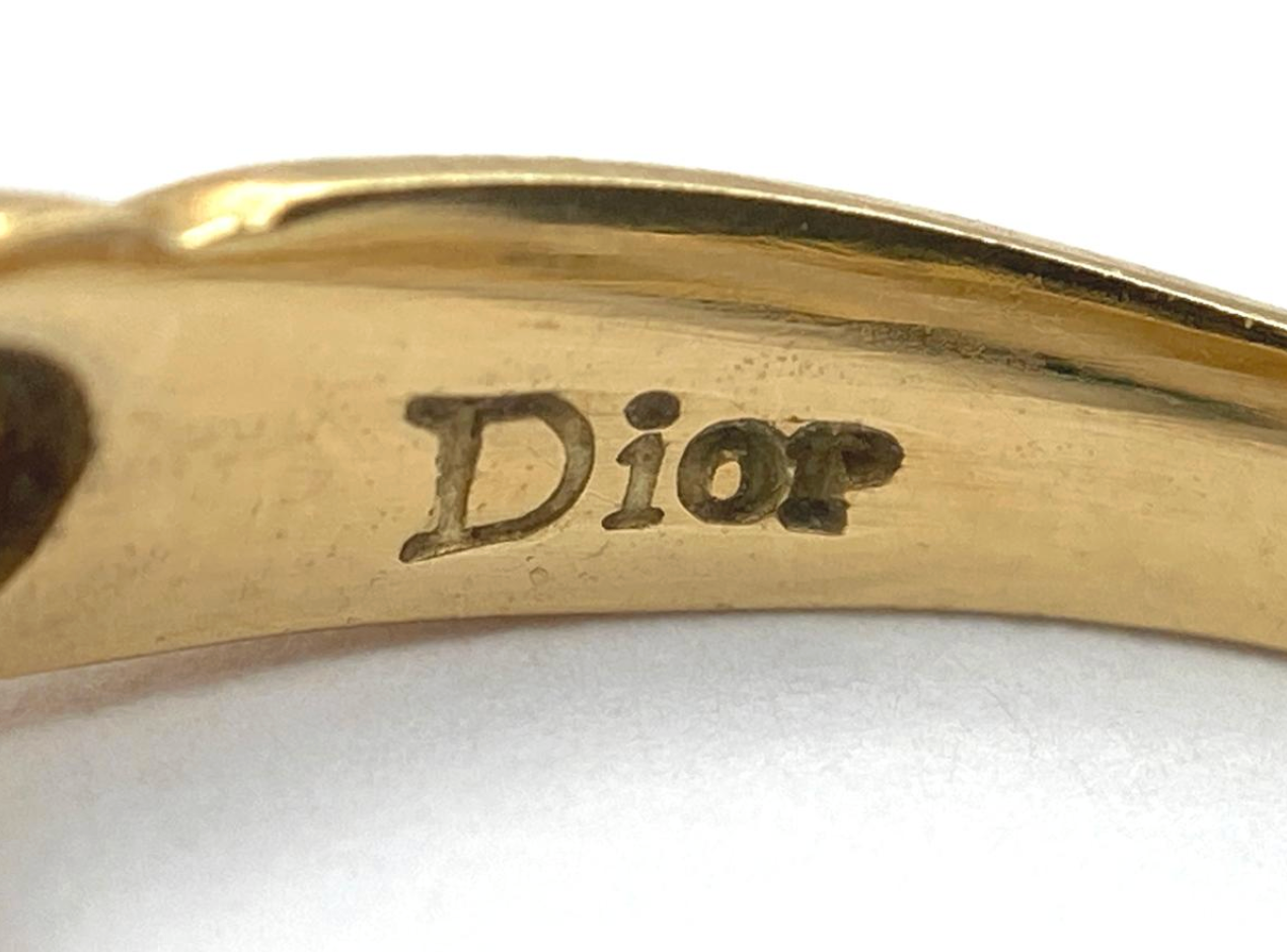 Dior Vintage 18K Gold Ribbon Knot Ring