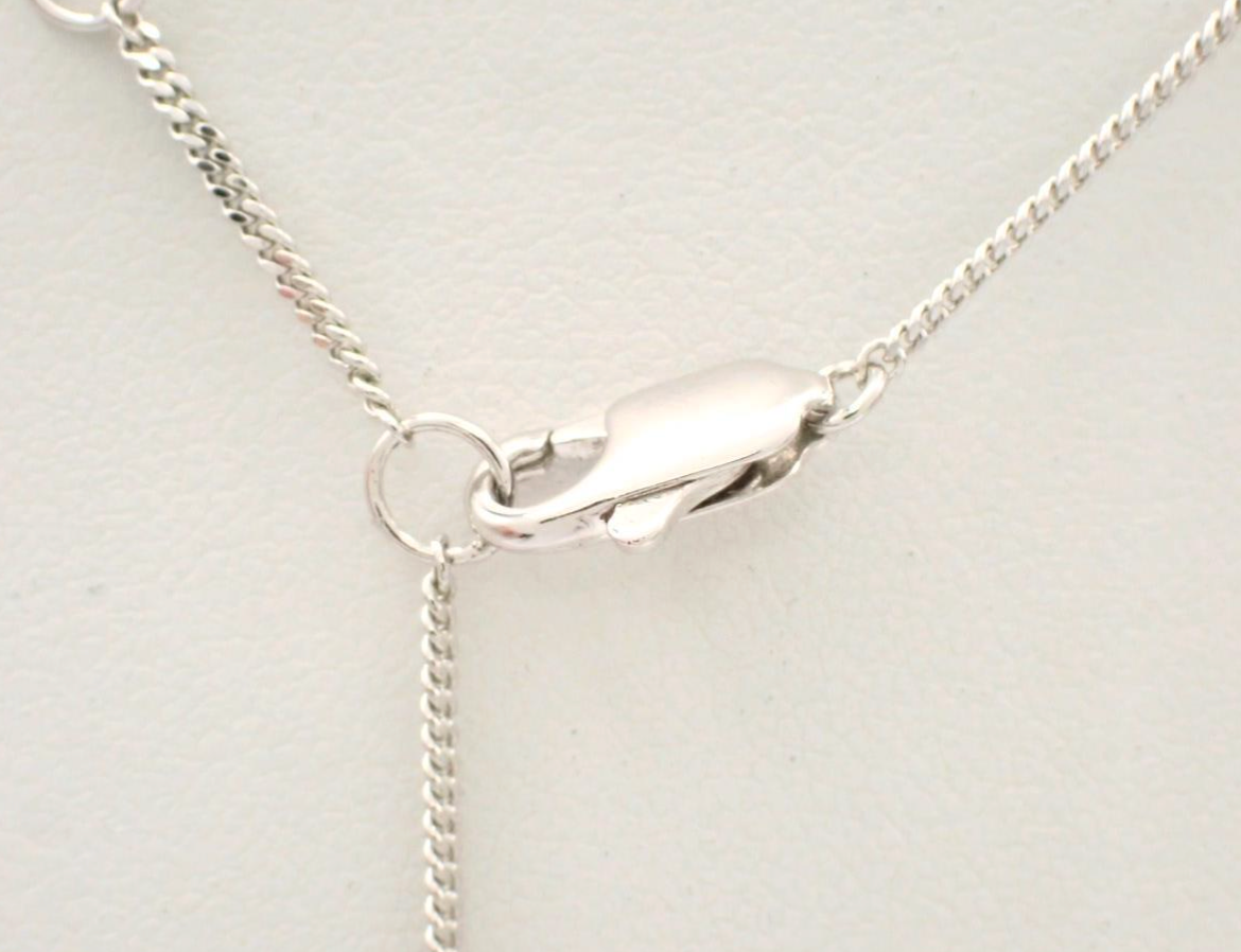 Dior Vintage Glass Pearl Minimal CD Drop Necklace