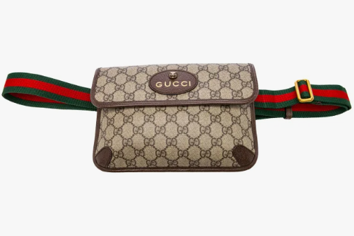Gucci Vintage GG Supreme Web Stripe Belt Bag
